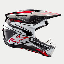 ALPINESTARS SM5 ACTION 2 ECE 22.06 HELMET - BLACK WHITE BRIGHT RED GLOSS