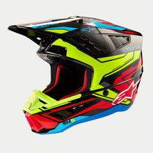 ALPINESTARS SM5 ACTION 2 ECE 22.06 HELMET - BLACK FLURO YELLOW BRIGHT RED GLOSS