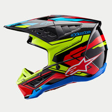 ALPINESTARS SM5 ACTION 2 ECE 22.06 HELMET - BLACK FLURO YELLOW BRIGHT RED GLOSS