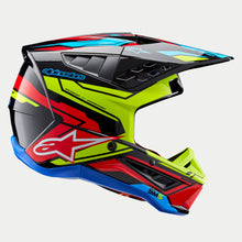 ALPINESTARS SM5 ACTION 2 ECE 22.06 HELMET - BLACK FLURO YELLOW BRIGHT RED GLOSS