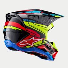 ALPINESTARS SM5 ACTION 2 ECE 22.06 HELMET - BLACK FLURO YELLOW BRIGHT RED GLOSS