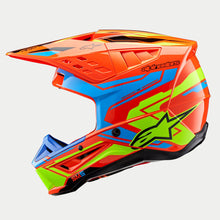 ALPINESTARS SM5 ACTION 2 ECE 22.06 HELMET - FLURO ORANGE CYAN FLURO YELLOW GLOSS