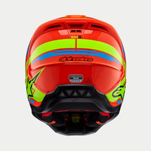 ALPINESTARS SM5 ACTION 2 ECE 22.06 HELMET - FLURO ORANGE CYAN FLURO YELLOW GLOSS