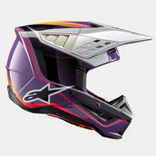 ALPINESTARS SM5 SAIL ECE 22.06 HELMET - VIOLET BLACK SILVER GLOSS