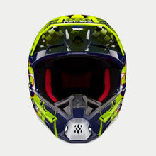 ALPINESTARS SM5 RASH ECE 22.06 HELMET - NIGHT NAVY FLURO YELLOW GLOSS