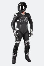 BERING 🇫🇷 ULTIMAT-R BLACK/WHITE/GREY ONE PIECE LEATHER RACE SUIT