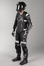 BERING 🇫🇷 ULTIMAT-R BLACK/WHITE/GREY ONE PIECE LEATHER RACE SUIT