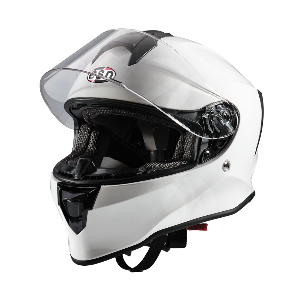 ELDORADO ESD E21 MOTORCYCLE HELMET GLOSS WHITE