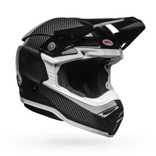 BELL MOTO-10 SPHERICAL GLOSS BLACK/WHITE MOTOCROSS HELMET