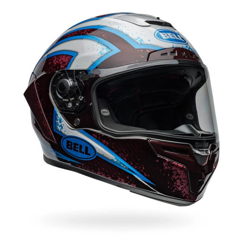 BELL RACE STAR DLX XENON ORION/BLACK MOTORCYCLE HELMET