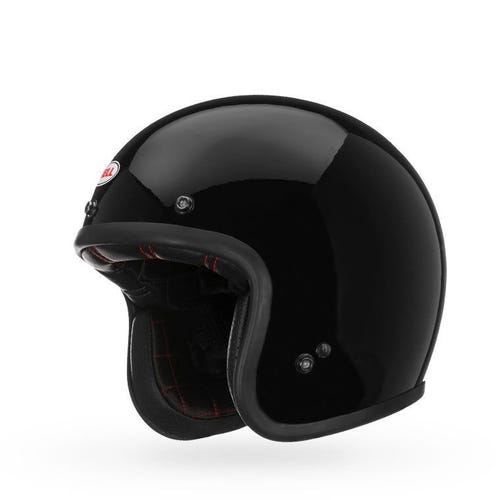 BELL CUSTOM 500 GLOSS BLACK MOTORCYCLE HELMET