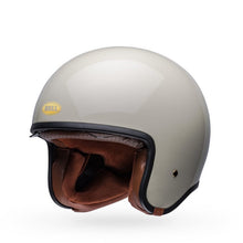BELL TX-501 GLOSS VINTAGE WHITE MOTORCYCLE HELMET