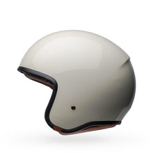 BELL TX-501 GLOSS VINTAGE WHITE MOTORCYCLE HELMET