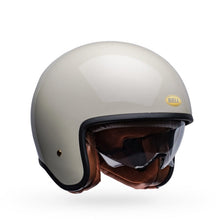 BELL TX-501 GLOSS VINTAGE WHITE MOTORCYCLE HELMET