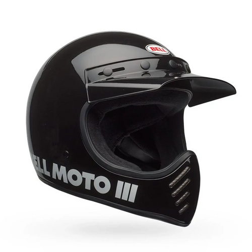 BELL MOTO-3 CLASSIC GLOSS BLACK MOTOCROSS HELMET