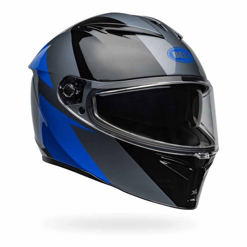 BELL LITHIUM SHEAR BLACK/BLUE MOTORCYCLE HELMET