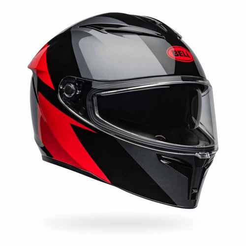 BELL LITHIUM SHEAR GREY/RED MOTORCYCLE HELMET
