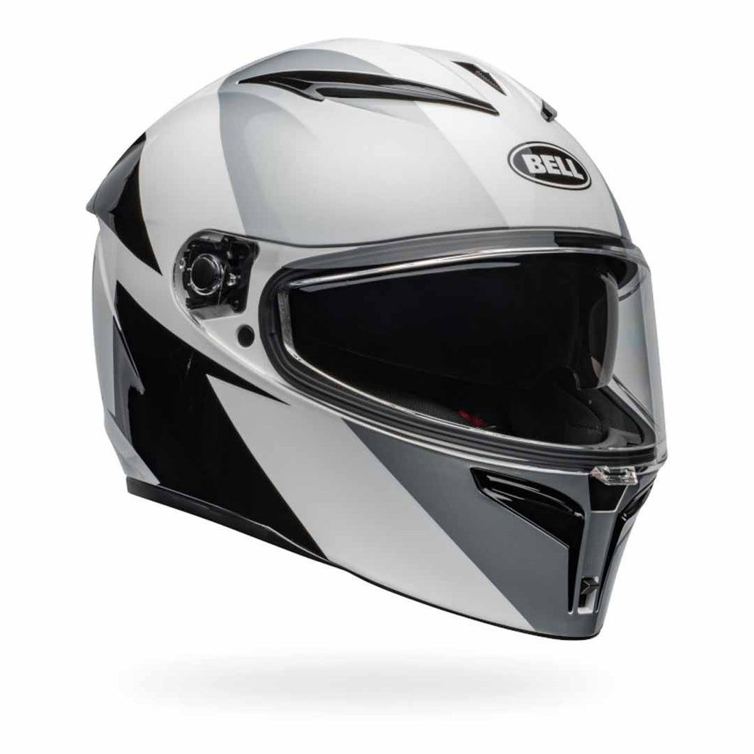 BELL LITHIUM SHEAR BLACK/WHITE MOTORCYCLE HELMET