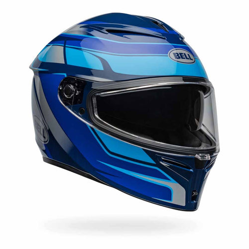 BELL LITHIUM MIPS PODIUM BLUE MOTORCYCLE HELMET