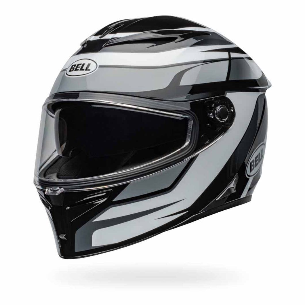 BELL LITHIUM MIPS PODIUM BLACK/WHITE MOTORCYCLE HELMET