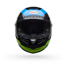 BELL RACE STAR DLX CORSA BLUE/GREEN MOTORCYCLE HELMET