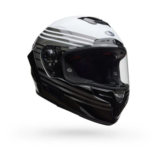 BELL RACE STAR DLX DASH WHITE/BLACK MOTORCYCLE HELMET