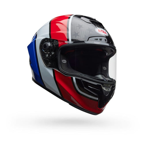 BELL RACE STAR DLX RSDOLDGLRY BLUE/RED MOTORCYCLE HELMET