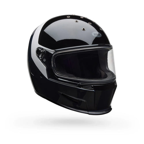 BELL ELIMINATOR MENACE BLACK/WHITE MOTORCYCLE HELMET