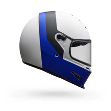BELL ELIMINATOR MENACE MATT BLUE/WHITE MOTORCYCLE HELMET