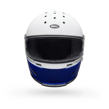 BELL ELIMINATOR MENACE MATT BLUE/WHITE MOTORCYCLE HELMET