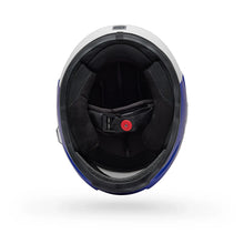 BELL ELIMINATOR MENACE MATT BLUE/WHITE MOTORCYCLE HELMET