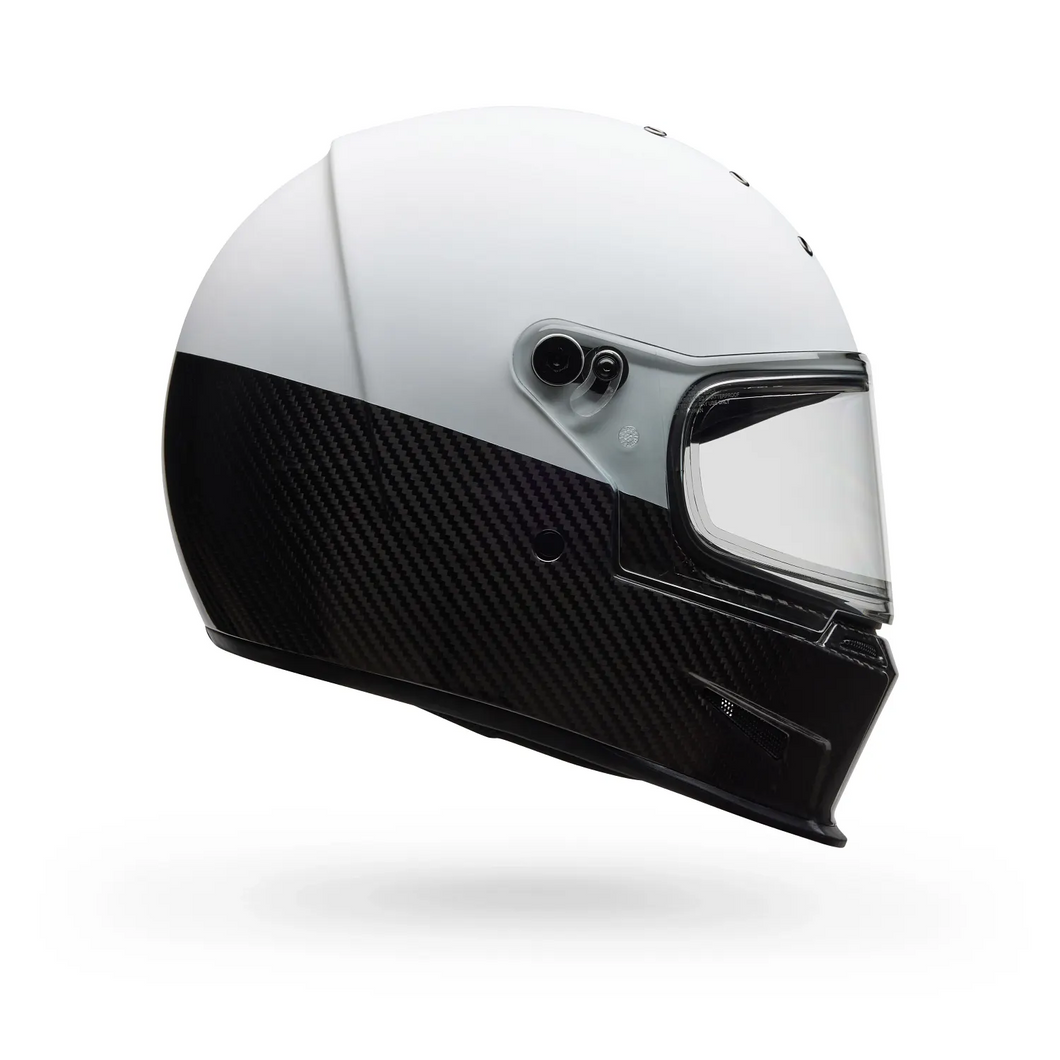 BELL ELIMINATOR CARBON DIVERGE WHITE/BLACK MOTORCYCLE HELMET