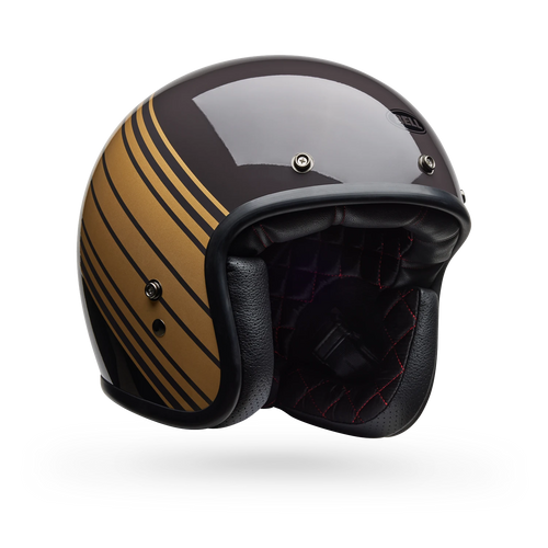BELL CUSTOM 500 EDGE GLOSS BROWN/GOLD MOTORCYCLE HELMET