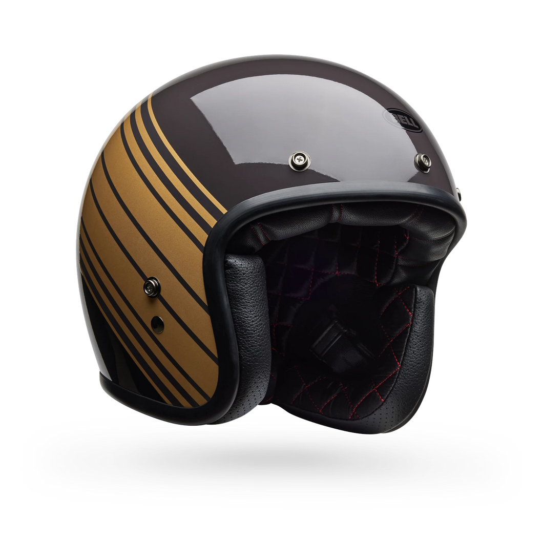 BELL CUSTOM 500 EDGE GLOSS BROWN/GOLD MOTORCYCLE HELMET