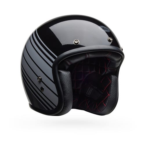 BELL CUSTOM 500 BLACK/GREY MOTORCYCLE HELMET