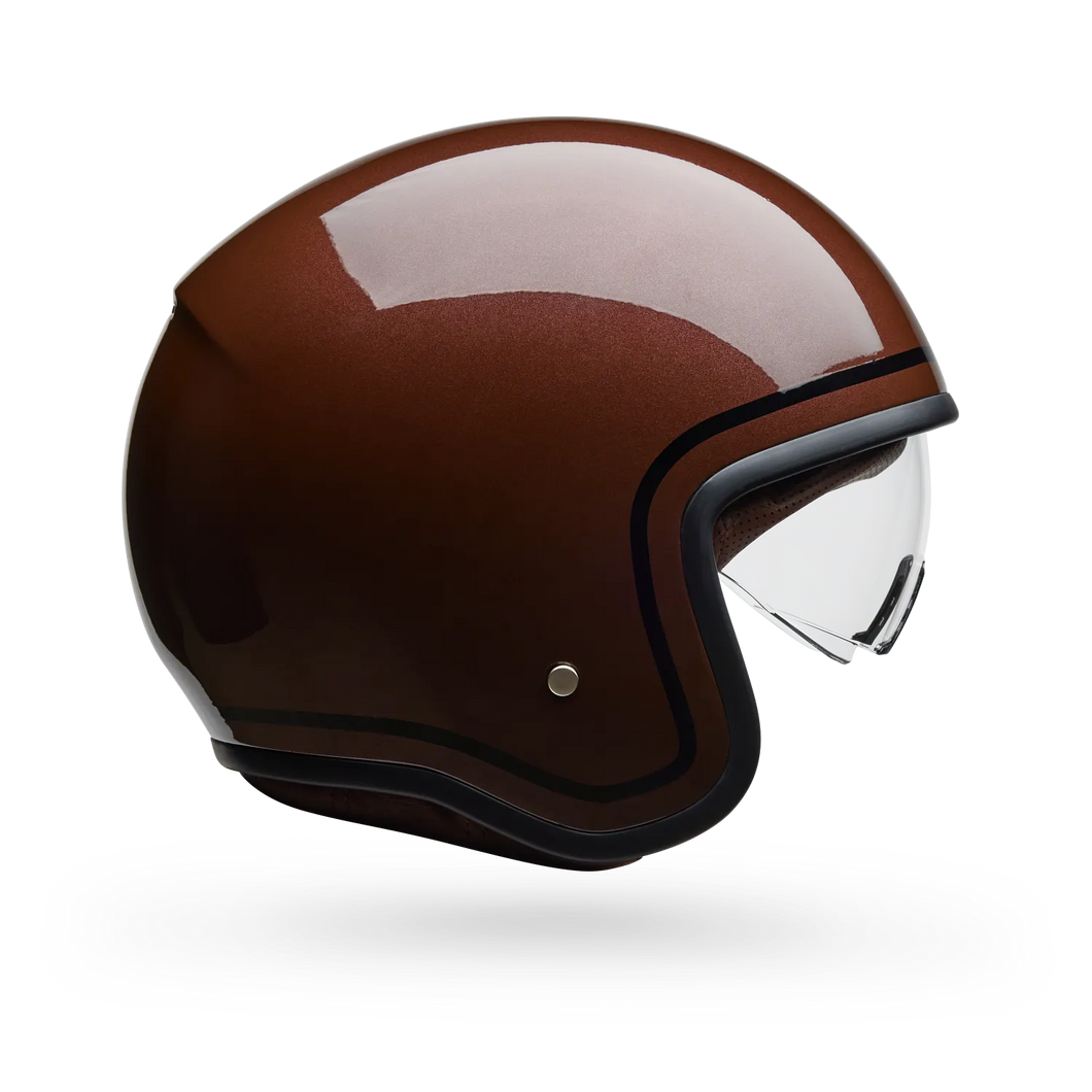 BELL TX-501 CLASSIC GLOSS ROOTBEER MOTORCYCLE HELMET