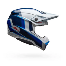 BELL MOTO-10 SPHERICAL TOMAC 25 REPLICA GLOSS BLUE/WHITE MOTOCROSS HELMET
