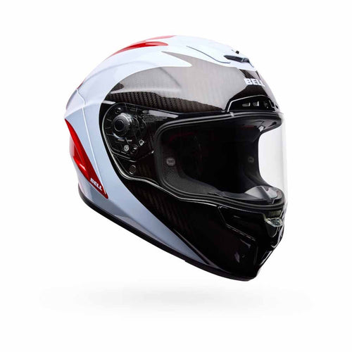 BELL RACE STAR DLX FLEX FLUID RED/WHITE MOTORCYCLE HELMET
