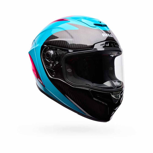 BELL RACE STAR DLX FLEX FLUID GREEN/PINK MOTORCYCLE HELMET