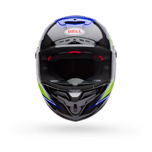 BELL RACE STAR DLX FLEX GRID GLOSS BLUE/YELLOW MOTORCYCLE HELMET