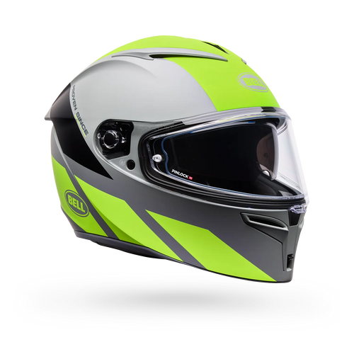 BELL LITHIUM TECH MATTE YELLOW/GREY MOTORCYCLE HELMET
