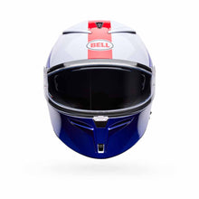 BELL LITHIUM BASH WHITE/BLUE MOTORCYCLE HELMET