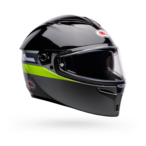 BELL LITHIUM MOTION GREY/GREEN MOTORCYCLE HELMET