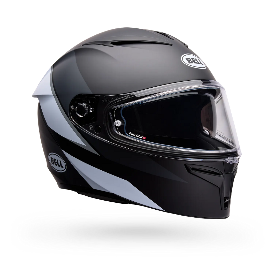 BELL LITHIUM FLIP BLACK/WHITE MOTORCYCLE HELMET
