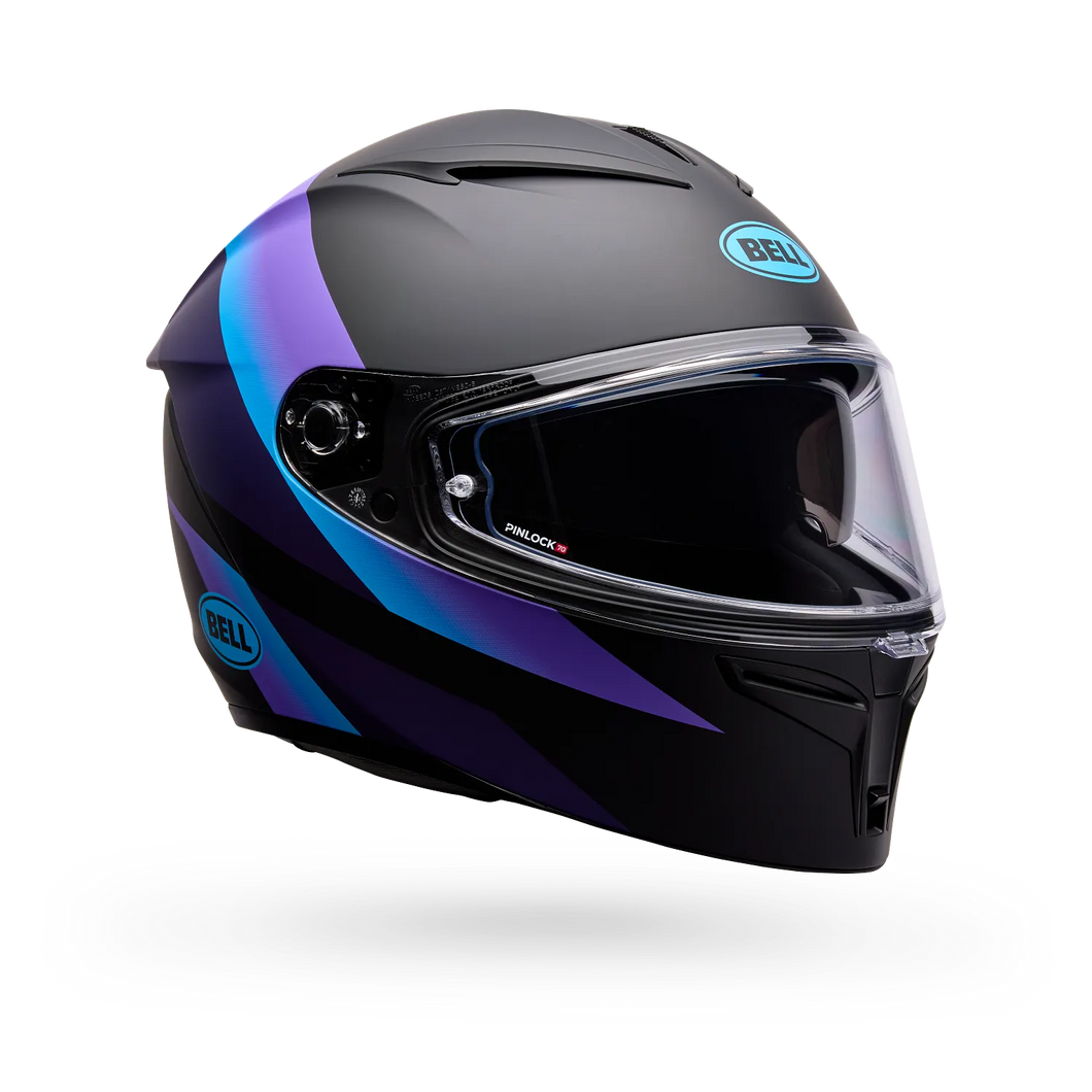 BELL LITHIUM PASSION BLACK/PURPLE MOTORCYCLE HELMET