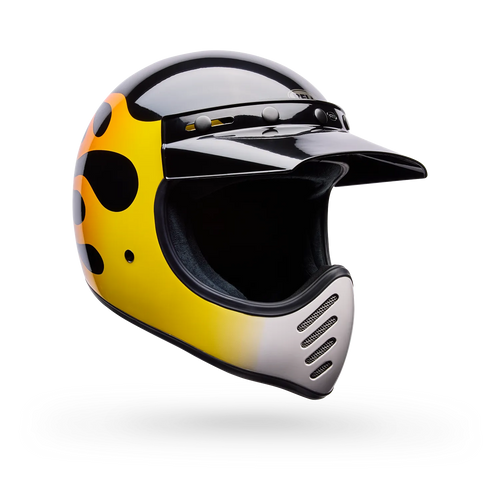 BELL MOTO-3 FLINT GLOSS YELLOW/BLACK MOTOCROSS HELMET