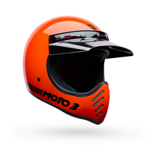 BELL MOTO-3 CLASSIC ORANGE MOTOCROSS HELMET