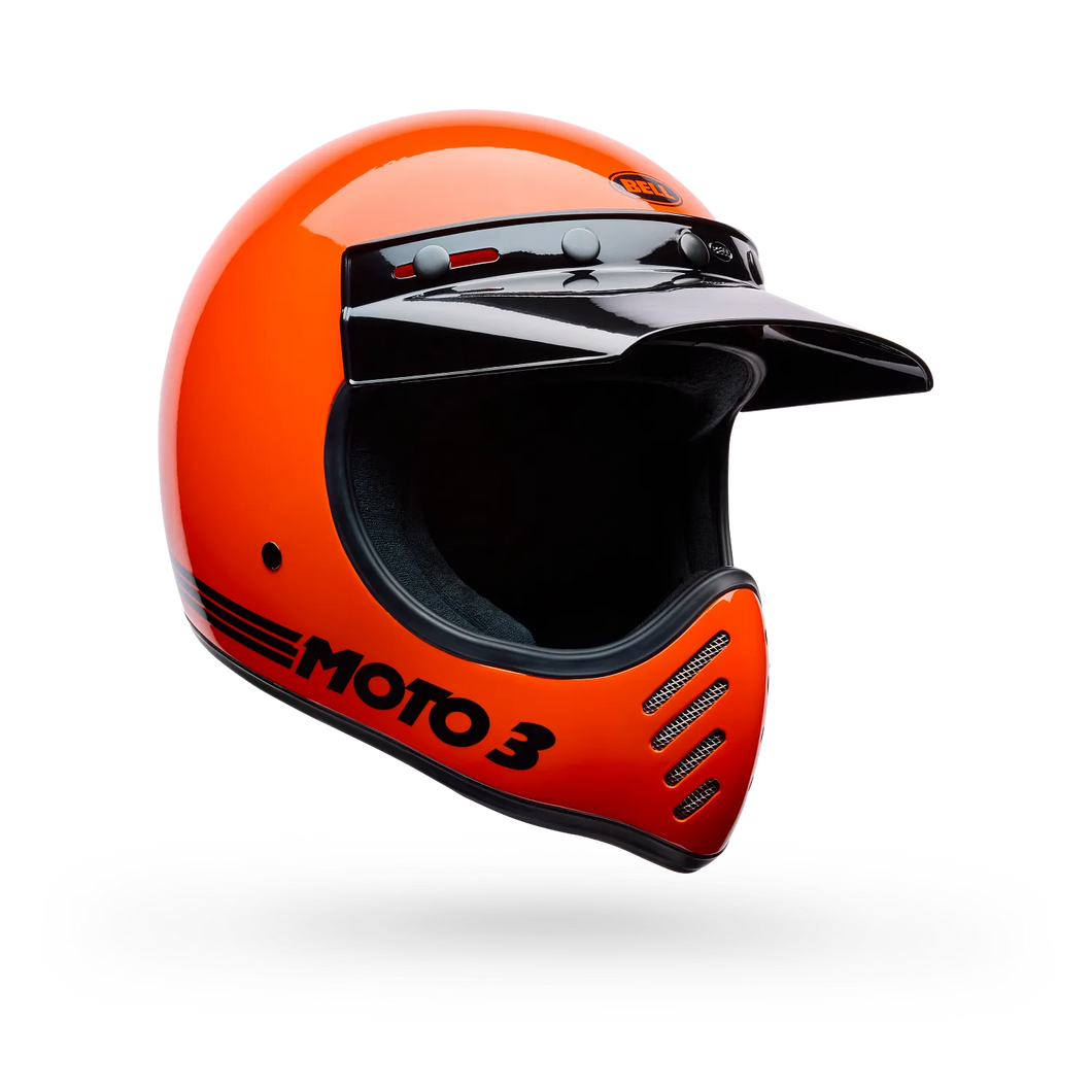 BELL MOTO-3 CLASSIC ORANGE MOTOCROSS HELMET