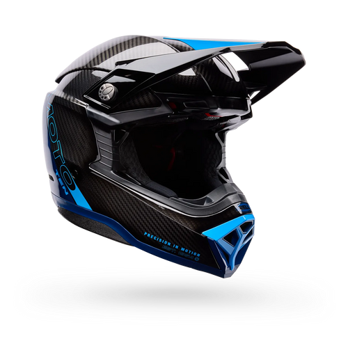 BELL MOTO-10 SPHERICAL STRIKE GLOSS BLUE MOTOCROSS HELMET