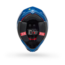 BELL MOTO-10 SPHERICAL STRIKE GLOSS BLUE MOTOCROSS HELMET
